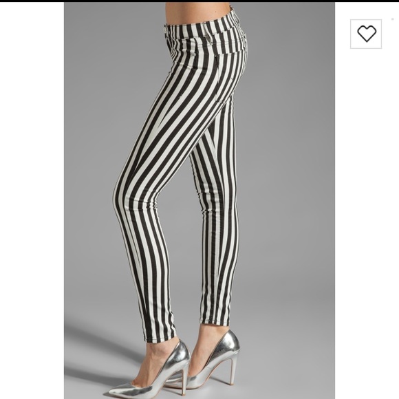 hudson striped jeans